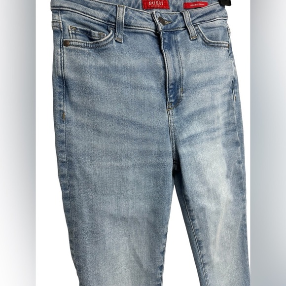 Guess High-Rise Skinny Jeans | Light Blue Stretch Denim | Size 27 - Picture 2 of 8